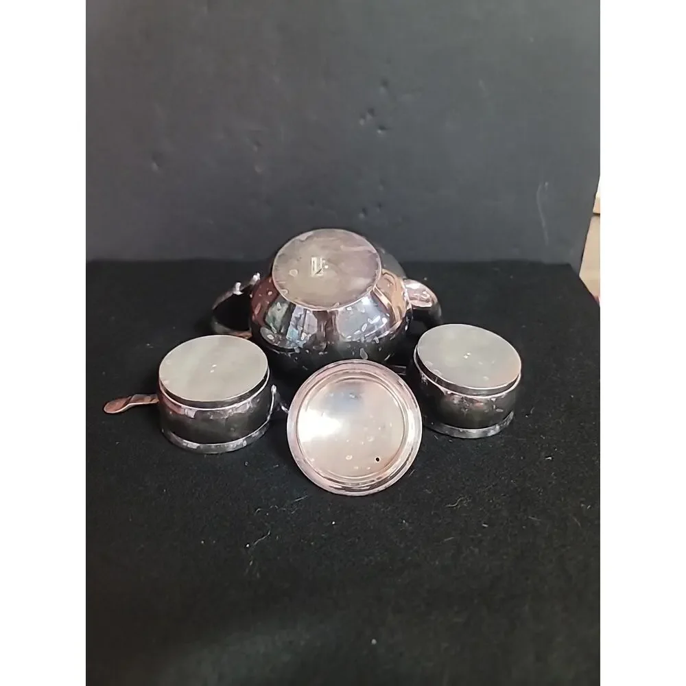 Restoration Hardware Raj Teapot British Empire Stacked SILVERPLATE
